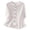 White, variant on Womens Summer 3/4 Sleeves Blouses Solid Color Button down Shirts for Thin Loose Comfy Korean Style Round Neck Elegant Top with Pocket and Open Front Design Red M