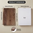 thumbnail image 4 of Makerflo Walnut Wood Cutting Board, 14 x 10 in, Ideal for Laser Engraving, 4 of 12