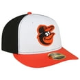 thumbnail image 3 of Men's New Era White/Orange Baltimore Orioles Home Authentic Collection On-Field Low Profile 59FIFTY Fitted Hat, 3 of 4