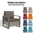 thumbnail image 6 of Gymojoy 22 in. x 24 in. x 6 in.Deep Seat Cushion Set, Olefin 2-Piece Deep Seating Outdoor Replacement Lounge Chair loveseat Sofa Cushion in Gray, 6 of 9
