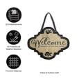 thumbnail image 6 of Evergreen Welcome Burlap Door Decor, 13.50x17.50"H, 6 of 7