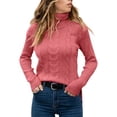 thumbnail image 2 of Women's Pullover Sweater Warm Stylish Turtleneck Long Sleeve Casual Pullover for Fall Winter Fashion, 2 of 5