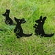 thumbnail image 2 of Poste de metal para jardín Wallaby de metal 4, adorno de animales de jardín hueco, 2 of 5