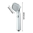 thumbnail image 2 of 4-Gear Adjustable High-Pressure Shower Head with Water Stop Function Stainless Steel ABS Material Enhanced Flow Booster for Low Water Pressure Bathroom Showerhead Easy Installation Universal Fit, 2 of 9