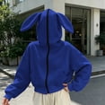 thumbnail image 6 of Cute Hoodies for Women Baeitkot Women's Fashion Solid Color Zipper Jacket Long Sleeve Coat with Pockets, 6 of 6