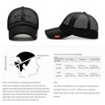 thumbnail image 4 of Summer Hat Men's And Women's Mesh Baseball Cap Fashion Embroidered Sunhat Outdoor Embroidered Letter Sunscreen Hat, 4 of 8