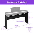 thumbnail image 3 of Base para Piano digital Yamaha L 200 color negro, 3 of 4