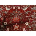 thumbnail image 4 of oneOone Cotton Cambric Dark Red Fabric Leaves|Bird & Floral Artistic Diy Clothing Quilting Fabric Print Fabric By Yard 56 Inch Wide, 4 of 4
