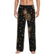 thumbnail image 1 of Balery Gold Glitter Pineapples Pantalones de pijama para hombre, pijama ultraligero, pantalón de descanso-X-Large, 1 of 6