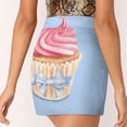 thumbnail image 6 of Pink Cupcake Women's skirt With Hide Pocket Tennis Skirt Golf Skirts Badminton Skirts Running skirts Cupcake Cake Food, 6 of 7