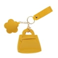 thumbnail image 3 of Unique Bargains 1 Pc Handbag Charms Keychains Flower Mirror Bag Accessories Yellow, 3 of 6