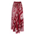thumbnail image 1 of Maxi Larga Bohemia para Mujer Hippie Boho cinturo Ajustable - Vino rojo, 96cm Colco Falda bohemio estilo hippie para mujer, 1 of 8