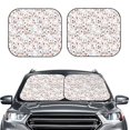 thumbnail image 2 of Haiem Cat Bear Rabbit Car Windshield Sun Shade (2 Pieces) Foldable Windshield Sun Shade Car Accessories for Truck SUV Pickup-Small, 2 of 7
