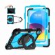 thumbnail image 1 of wonim11 Case for iPad (A16)11th /10th Generation 11/10.9 Inch 2025/2022 with Screen Protector Rotating Stand Shoulder Strap Pencil Holder,Military Grade Shockproof iPad Case 10th Generation,Black Blue, 1 of 1