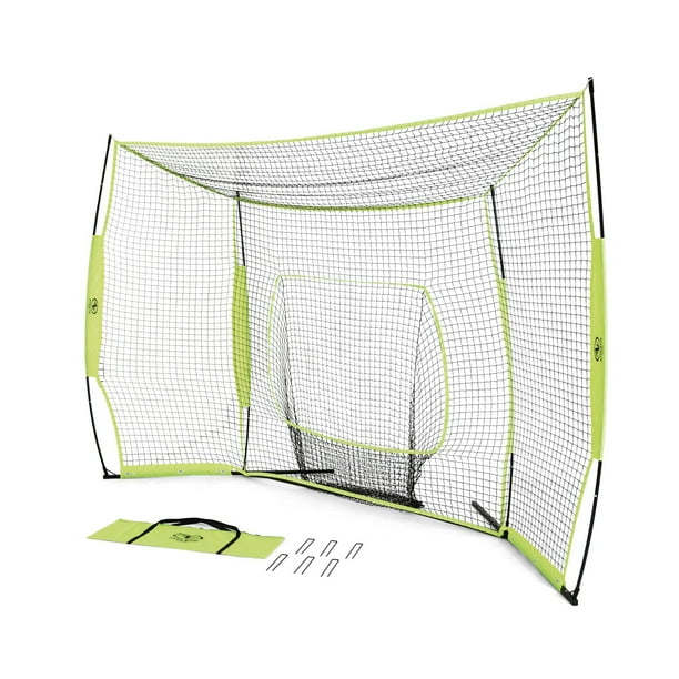 Athletic Works Portable Baseball Softball Backstop Net with Carry Bag