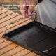 thumbnail image 4 of Mesa de té plegable de acero al carbono mesa móvil compacta y ligera mesa de Picnic portátil para acampar al aire libre Picnic y senderismo, 4 of 8