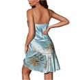 thumbnail image 4 of Lilgiuy Women's Fashion Solid Color Suspender Straps Open Back Charming Waist Dress Plus Size Skirt for Girls, 4 of 5