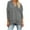 Gray, variant on Women's Plus-Size Oversized Collared Long-Sleeve Shirt - Flowy Breathable Casual & Vacation Wear