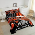 thumbnail image 4 of Erosebridal Football Bedding Set Twin Size Cleveland Comforter Set American Football Gifts for Football Fans Women Men Football City Comforter Rugby Sports Duvet Set Bedroom Decor, 4 of 7
