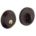 thumbnail image 1 of Baldwin 8241412 Contemporary Deadbolt Single Cylinder, Distressed Venetian Bronze, 1 of 1