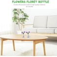 thumbnail image 2 of Glass Vases 2pcs Mini Flower Gradient Ceramic vase Mini Terrarium hydroponics air Planter Ceramic Glass, 2 of 8