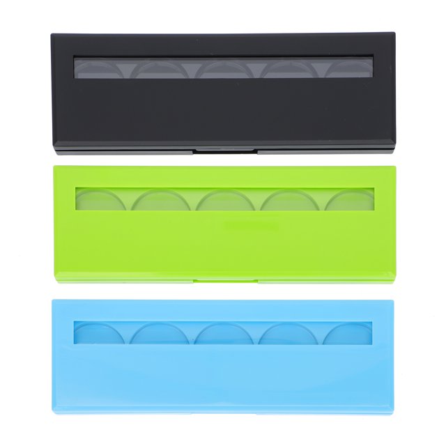 KAKOWELY 3Pcs Convenient Cosmetics Storage Cases Multi-grid Cosmetics Sub Package Cases,5.75"X2.01"X0.39"