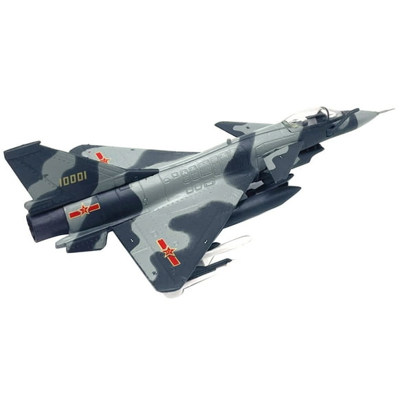 GUYUTING Chinese Air Force J-10 Model with Display Stand Ideal for Home Decor & Shelf Display