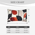 thumbnail image 5 of Haiem Pillowcase for Hair and Skin Queen - Modern Abstract Leaf Pattern Printed Soft Pillowcase with Envelope Closure-20"x30", 5 of 8