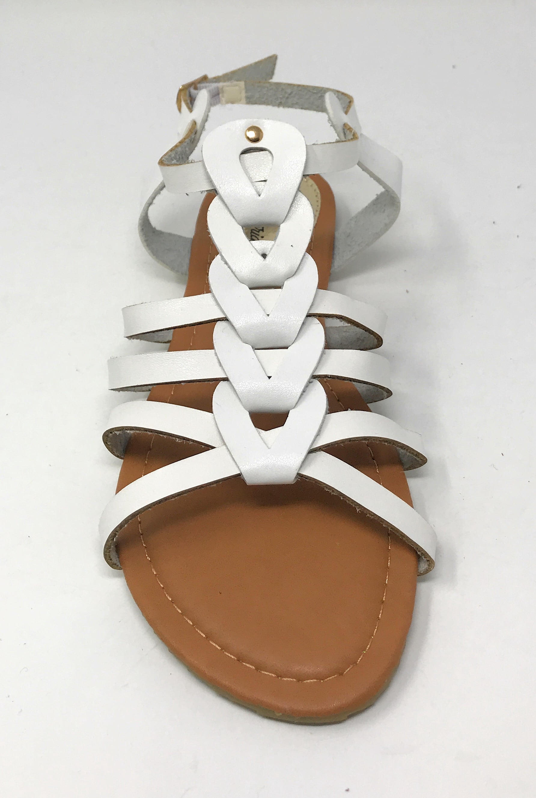 Victoria K Women's Gladiator Multi Loops Braid Sandals