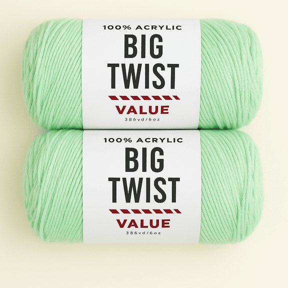 Big Twist Value Yarn Bundle- 2 Pack in Mint