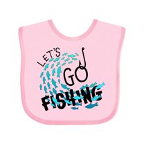 Inktastic Let's Go Fishing Boys or Girls Baby Bib