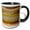 Black/White, variant on 3drose, Sulphur Caldron, Yellowstone Np, Wyoming, Usa - Us51 Pox0125 - Pete Oxford, 11oz Two-tone Black Mug
