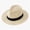 Beige, variant on Unisex Straw Fedora Panama Hat, Short Wide Brim Breathable Summer Sun Hat UPF 50 UV Protection, Packable Jazz Dress Beach Hat for Men Women Travel Outdoor Vacation, Multiple Colors