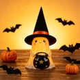thumbnail image 6 of Fwttom Halloween Ghost Night Light, Cute Glowing Ghost Lamp with Witch Hat, Halloween Lights for Holiday House Mantel Shelf Bedside, 6 of 6