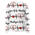 thumbnail image 5 of Blusa de mujer con cuello en V y estampado de amor, manga larga, sin tirantes, con hombros descubiertos Pompotops  gfhjh22474, 5 of 5