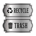 thumbnail image 3 of Injueey Logotipos de reciclaje y basura de PVC de 3 piezas para paredes, aplicación amplia a prueba de decoloración, fácil de aplicar y Decoración del hogar, 3 of 6