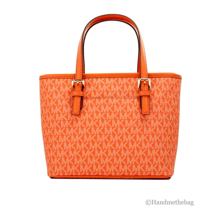 Michael Kor Yellow/Orange Large Jet hotsell Set Travel Tote