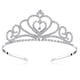 thumbnail image 1 of Coronas y tiaras de cristal con diadema de peine para niña o mujer, fiesta de cumpleaños, boda, graduación, novia, Navidad, San Valentín, 1 of 8