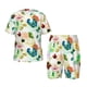 thumbnail image 1 of Balery Floral Vintage Conjunto de Pijama Infantil de Manga Corta con Estampado – Ropa de Dormir de Algodón Suave-Medium, 1 of 6