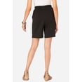 thumbnail image 2 of Roaman's Women's Plus Size Petite Plus Size Soft Knit Pull-On Short, 2 of 5