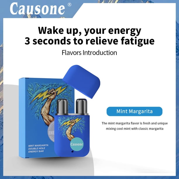 Inhalador nasal doble Thor's Blade de CAUSONE, con efecto refrescante, ideal para mareos y somnolencia, refrescante y vigorizante, portátil y de mano.