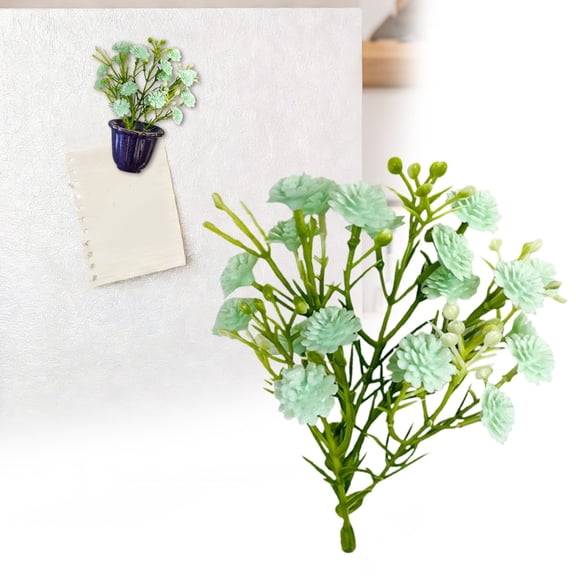 SMKE Artificial Flowers Bouquet,5Pc Green 3." Baby'S Breath / Gypsophila Floral Arrangement Stems,Faux Wildflowers Bouquet,Fake Flowers Greenery,Real Touch Flower,Spring Summer Fall Seasonal Decor