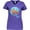 Purple, variant on Inktastic Fort Lauderdale, Florida Swimming Sea Turtle with Bubbles Women's V-Neck T-Shirt