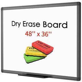 VIZ-PRO 40x30 Inch Magnetic Whiteboard - Includes Markers, Eraser, Magnets & Pen Tray 5 thumbnail image