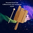 thumbnail image 3 of Tube Percussion Instrument, 8 Tones Wooden Music Tube Fine Workmanship With Hammer For Stage Performance, 3 of 8