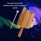 thumbnail image 4 of Tubo De Sonido De Madera, Instrumento De Percusión De Tubo De 8 Tonos Aspecto Brillante Mano De Obra Fina Alta Dureza Con Martillo Para Educación Temprana De Niños, 4 of 7