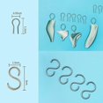 thumbnail image 2 of 50/100 PCS High Temperature Resistance Tungsten Wire Hanging Firing Hook Jump Rings Pottery Ornament Hanger Pottery Hanging Ring, 2 of 5
