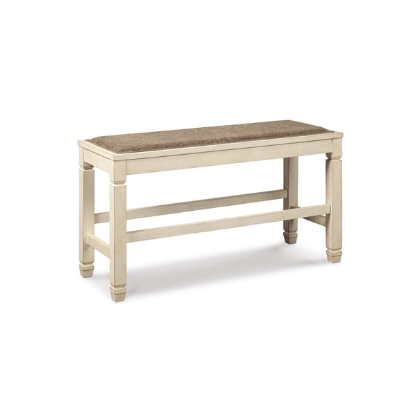 Signature Design by Ashley Casual Bolanburg Counter Height Dining Bench Two-tone