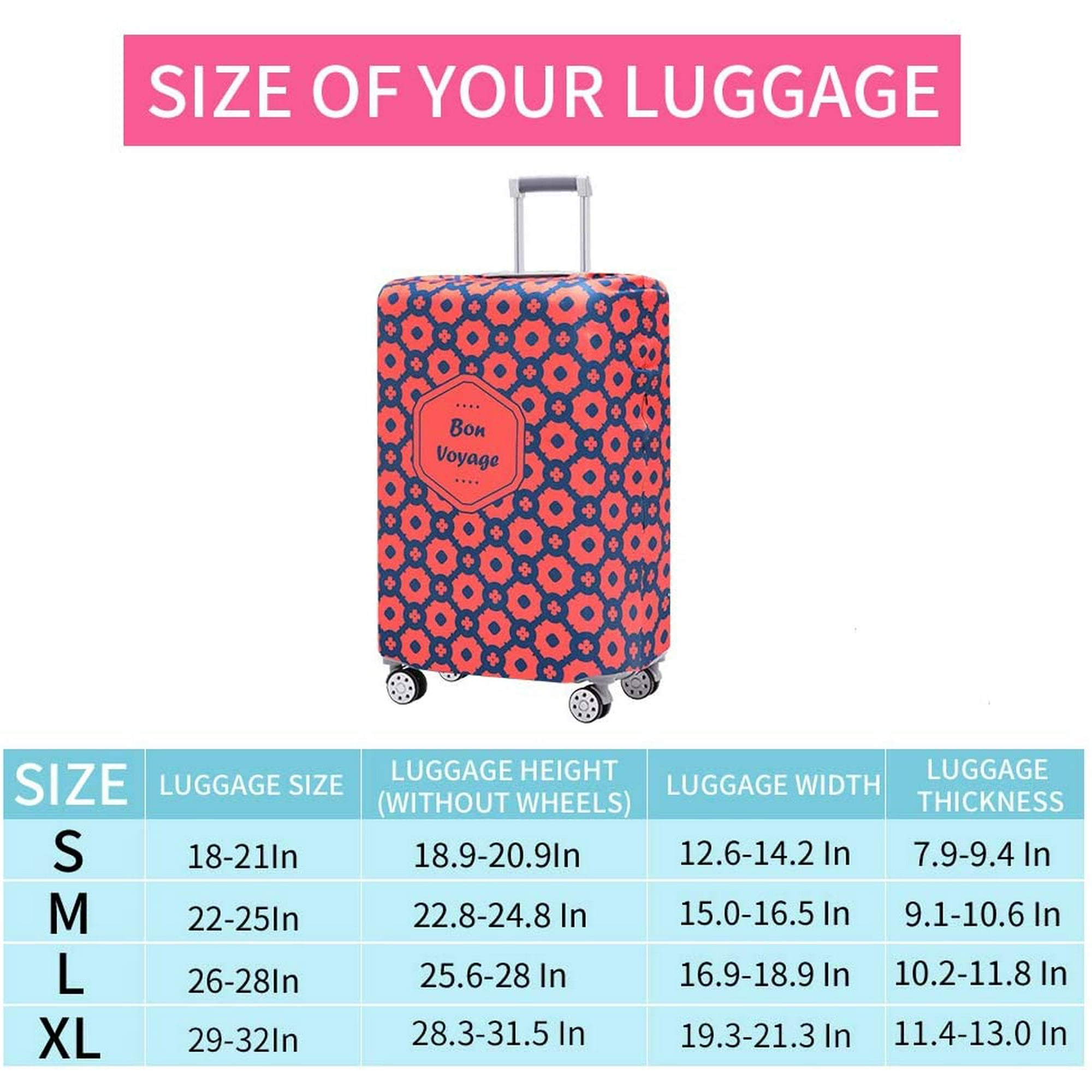 Luggage Cover Washable Suitcase Protector Anti scratch Suitcase cover Fits 18 32 Inch Luggage Grey M Walmart