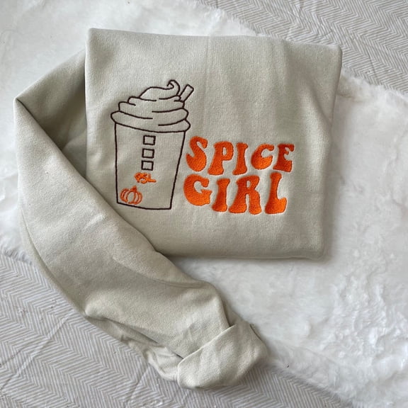 Pumpkin Spice Latte Embroidered Sweatshirt